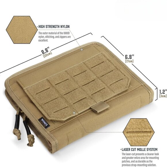 Tactical Folding Admin Pouch, Molle Tool Bag of Laser-Cut Design, Medical Bag - Picture 3 of 6